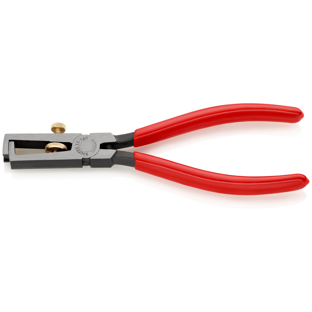 KNIPEX® Abisolierzange 11 01 160 EAN poliert kunststoffüberz. Ø5mm 10mm² 160mm Produktbild img1 L