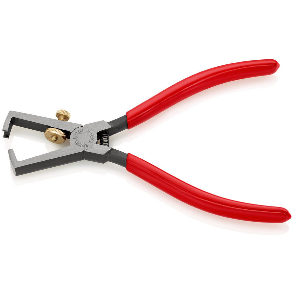 KNIPEX® Abisolierzange 11 01 160 EAN poliert kunststoffüberz. Ø5mm 10mm² 160mm Produktbild img2 L