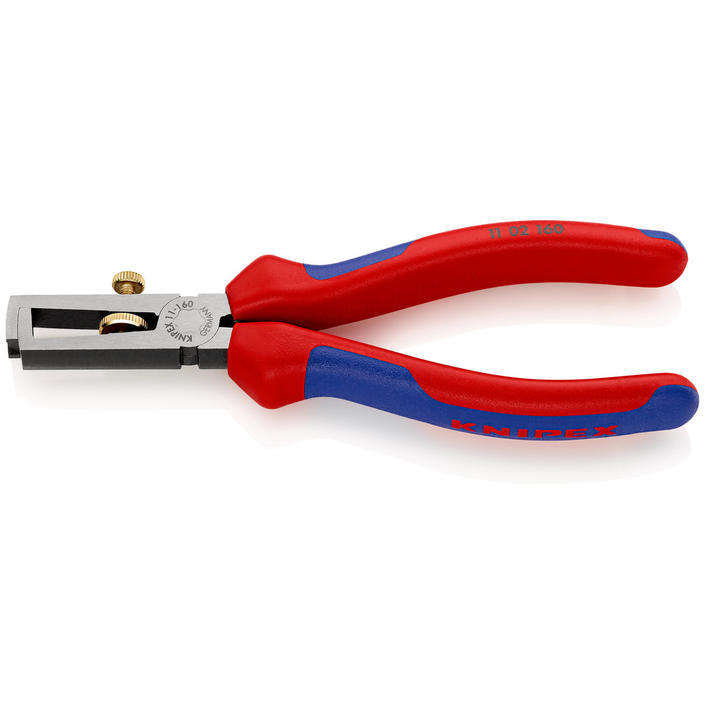 KNIPEX® Abisolierzange 11 02 160 poliert Mehrkomponenten Ø5mm 10mm² 160mm Produktbild img1 L