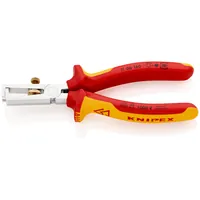 KNIPEX Abisolierzange 11 06 160 verchromt Mehrkomponenten VDE Ø5mm 10mm² 160mm Produktbild
