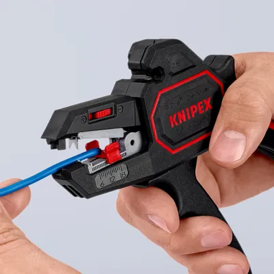 Produktbild von KNIPEX® - Abisolierzange 12 62 180 selbsteinstellend 0,2-6mm² AWG 24-10 180mm