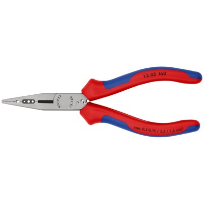 Produktbild von KNIPEX® - Verdrahtungszange 13 02 160 poliert Mehrkomponenten 160mm