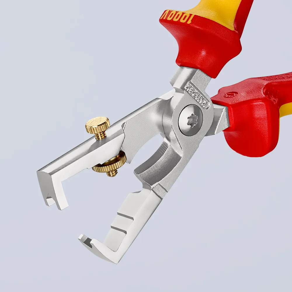 KNIPEX Abisolierzange StriX® 13 66 180 poliert Mehrkomp. VDE Ø5mm 10mm² 180mm Produktbild img6 L