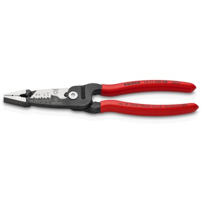 Produktbild von KNIPEX® - Multifunktions-Elektrikerzange metrisches Modell schwarz atramentiert