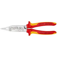 KNIPEX Elektro-Installationszange isoliert mit Mehrkomponenten-Hüllen, VDE-geprüft verchromt Produktbild