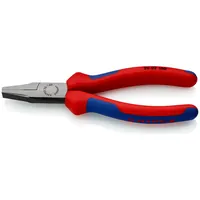 KNIPEX Flachzange mit Mehrkomponenten-Hüllen schwarz atramentiert Produktbild