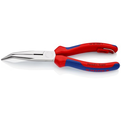 Produktbild von KNIPEX® - Storchschnabelzange 26 25 200 T verchromt Mehrkomp. mit Öse 40° 200mm