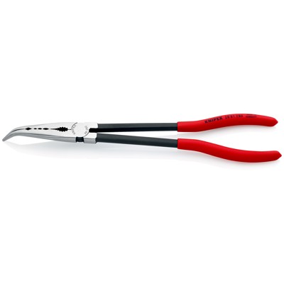 Produktbild von KNIPEX® - Montierzange 28 81 280 flachrund, spitz zulauf. pol. kstüberz. 45° 28