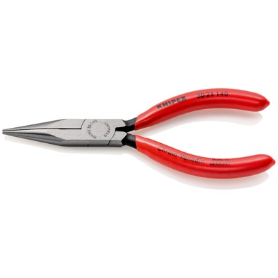 Produktbild von KNIPEX® - Langbeckzange 30 21 140 flachrund, spitz zulauf. poliert kstüberz. 14