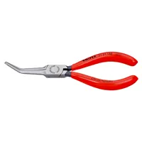 KNIPEX Greifzange 31 21 160 SB flach abgewinkelt45° poliert kunststoffüberz. 160mm Produktbild