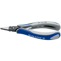 Produktbild von KNIPEX® - Präzisions-Elektr.-Greifz. 34 12 130 flach poliert Mehrkomponenten 13