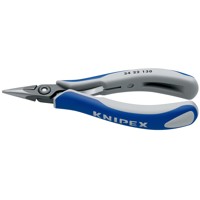 Produktbild von KNIPEX® - Präzisions-Elektr.-Greifz. 34 22 130 flachrund, sp. zul. pol. MK 135m