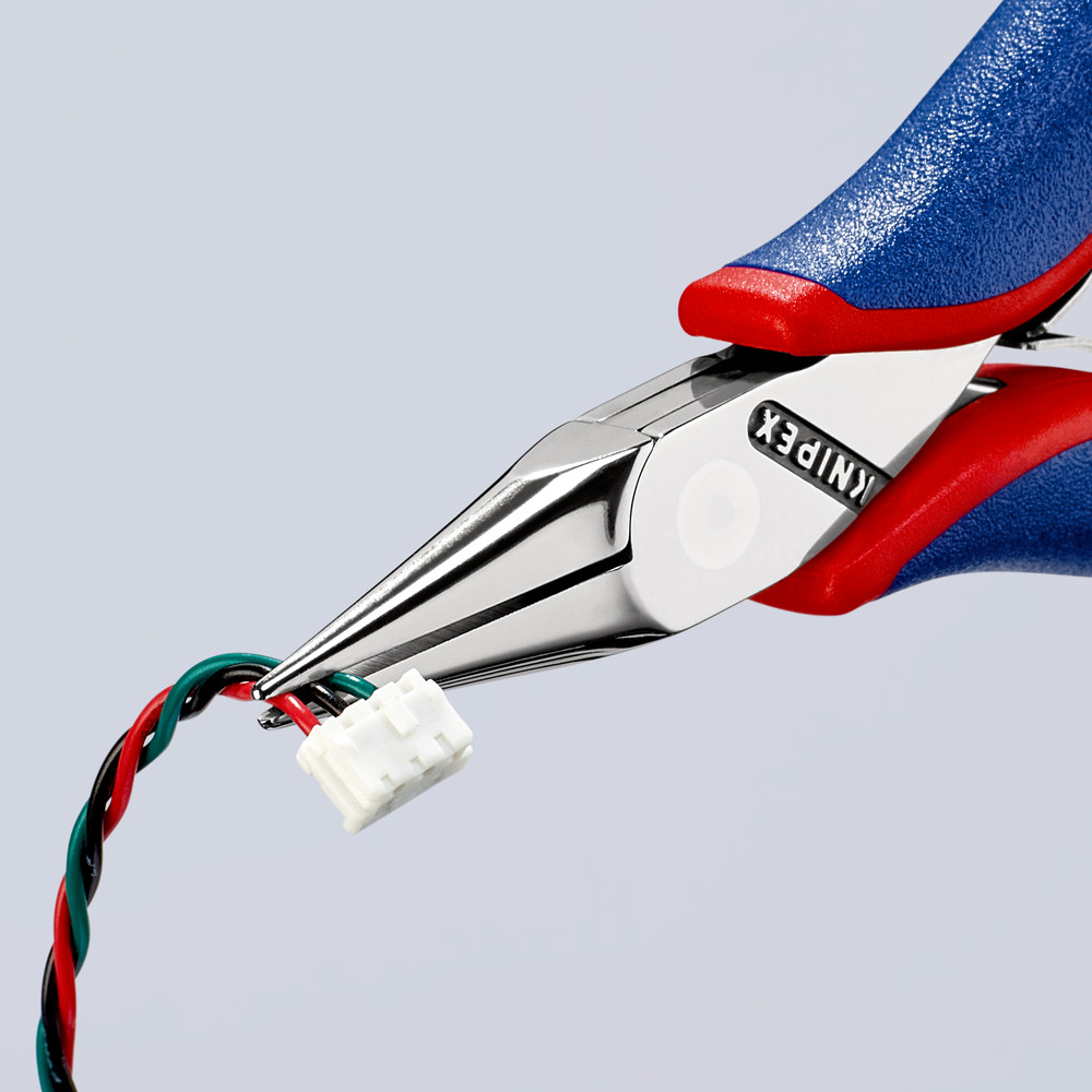 KNIPEX® Elektronik-Greifzange 35 22 115 SB flachr., sp. zul. spiegelp. MK 115mm Produktbild img3 L