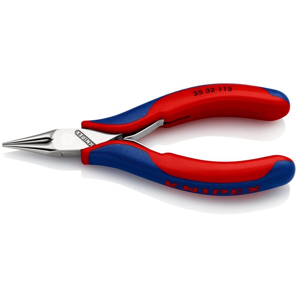 KNIPEX® Elektronik-Greifzange 35 32 115 SB rund, sp. zulauf. spiegelp. MK 115mm Produktbild img1 L