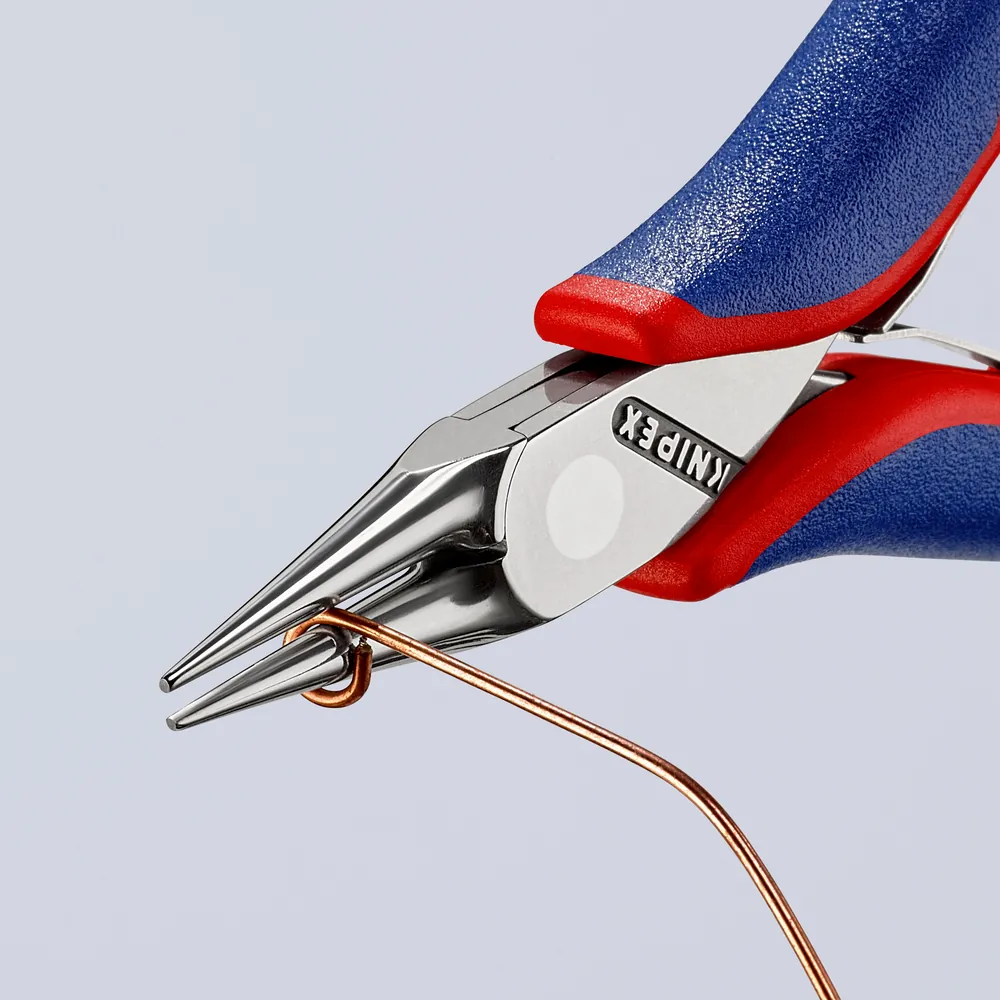 KNIPEX Elektronik-Greifzange 35 32 115 SB rund, sp. zulauf. spiegelp. MK 115mm Produktbild img3 L