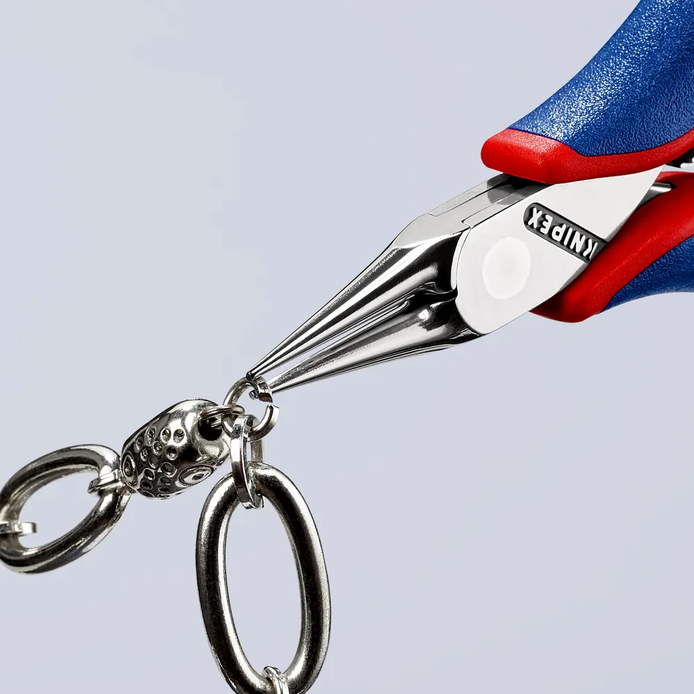 KNIPEX Elektronik-Greifzange 35 32 115 SB rund, sp. zulauf. spiegelp. MK 115mm Produktbild img5 L