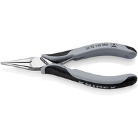 KNIPEX Elektronik-Greifzangen ESD, mit durchgestecktem Gelenk spiegelpoliert, mit Mehrkomponenten-Hüllen 145 mm 3552145ESD Produktbild