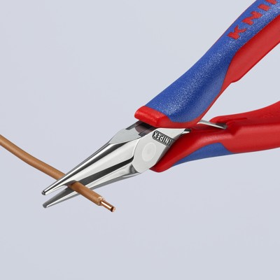 Produktbild von KNIPEX® - Elektronik-Greifzangen, mit durchgestecktem Gelenk spiegelpoliert, mi