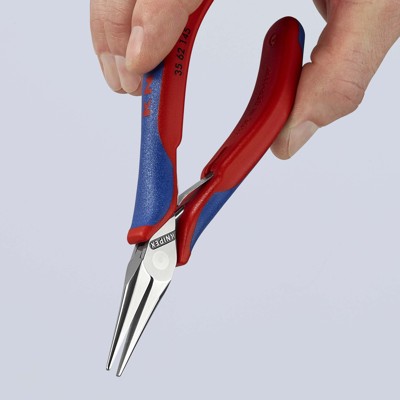 Produktbild von KNIPEX® - Elektronik-Greifzangen, mit durchgestecktem Gelenk spiegelpoliert, mi