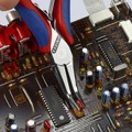 Produktbild von KNIPEX® - Elektronik-Greifzangen, mit durchgestecktem Gelenk mit Mehrkomponente