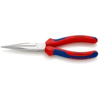 Produktbild von KNIPEX® - Mechanikerzange 38 15 200 flachrund, spitz zulauf. verchromt MK 200mm