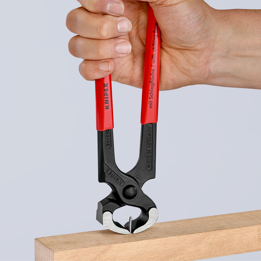 KNIPEX Hammerzange 51 01 210 poliert kunststoffüberzogen 210mm Produktbild img6 L