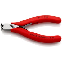 Produktbild von KNIPEX® - Elektronik-Vornschneider 64 11 115 spiegelpoliert kunststoffüberz. 11