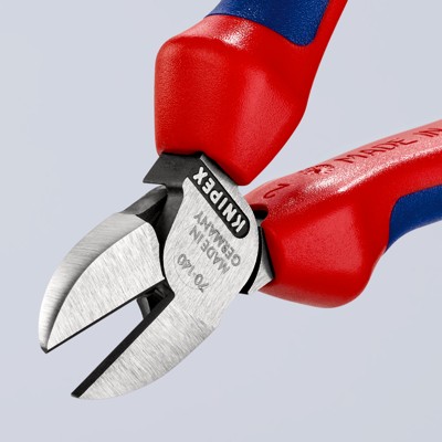 Produktbild von KNIPEX® - Seitenschneider 70 02 140 poliert Mehrkomponenten 140mm