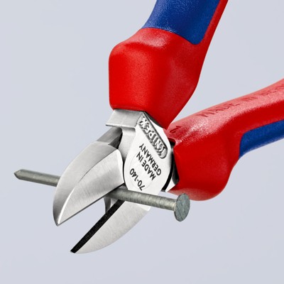 Produktbild von KNIPEX® - Seitenschneider 70 05 140 verchromt Mehrkomponenten 140mm