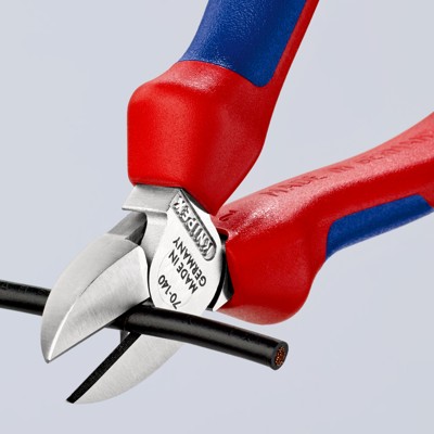 Produktbild von KNIPEX® - Seitenschneider 70 05 140 verchromt Mehrkomponenten 140mm