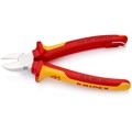 Produktbild von KNIPEX® - Seitenschneider 70 06 180 T verchr. Mehrkomp. mit Öse VDE isoliert 18