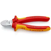 KNIPEX Seitenschneider isoliert mit Mehrkomponenten-Hüllen, VDE-geprüft verchromt Produktbild