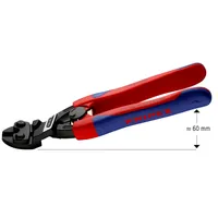 KNIPEX CoBolt® Kompakt-Bolzenschneider mit schlanken Mehrkomponenten-Hüllen schwarz atramentiert Produktbild