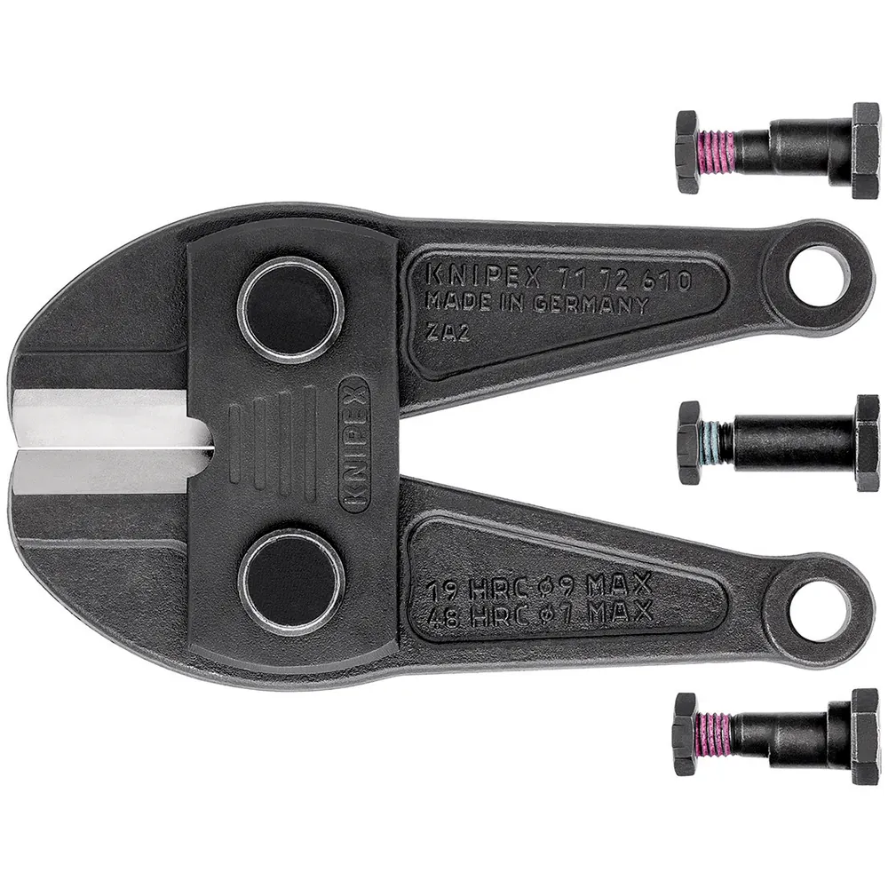KNIPEX Ersatzmesserkopf 71 79 610 mit Schrauben für Bolzenschneider 71 72 610 Produktbild img1 L