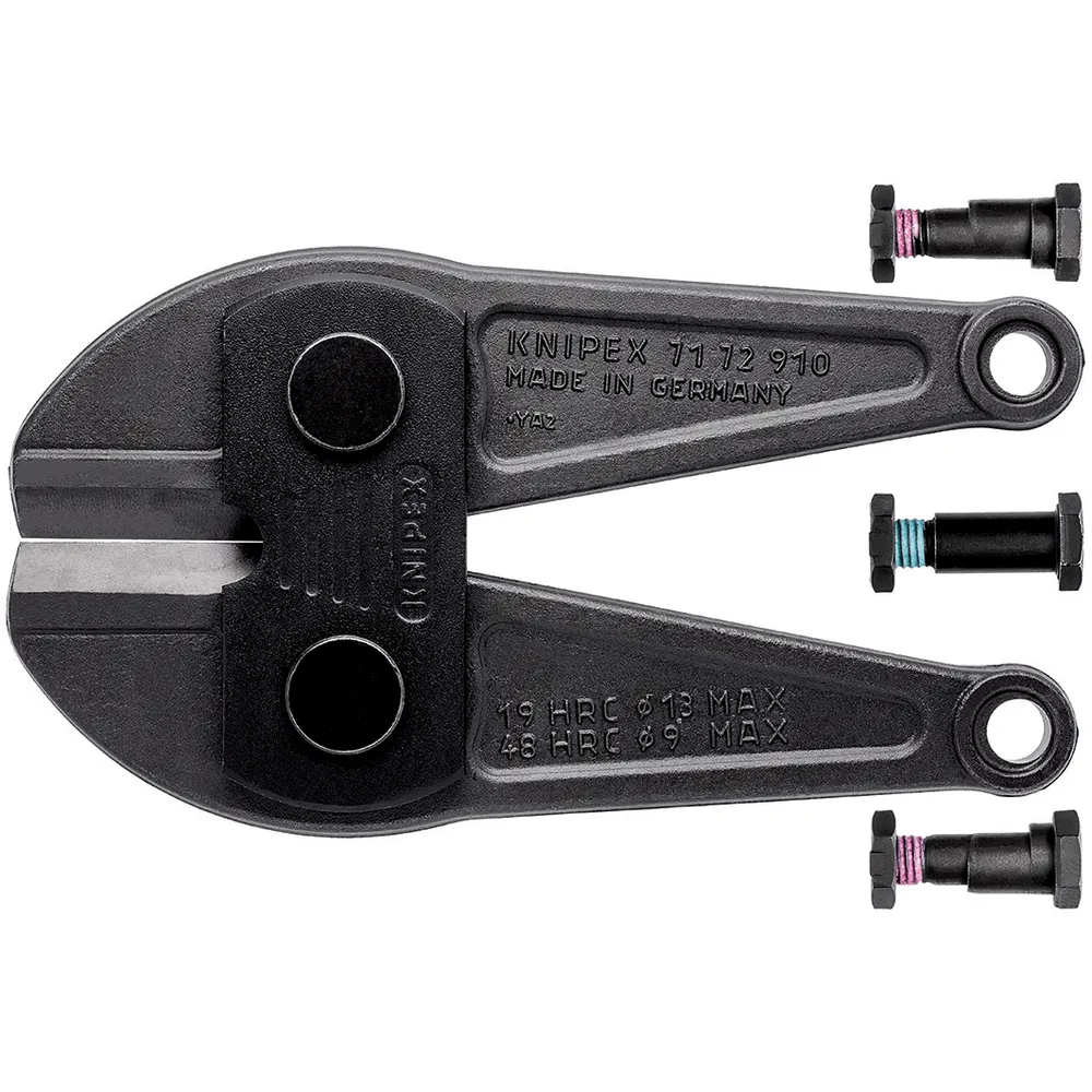KNIPEX Ersatzmesserkopf 71 79 910 mit Schrauben für Bolzenschneider 71 72 910 Produktbild img1 L