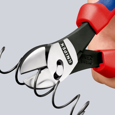 Produktbild von KNIPEX® - Seitenschneider TwinForce® 73 72 180 poliert Mehrkomponenten 180mm