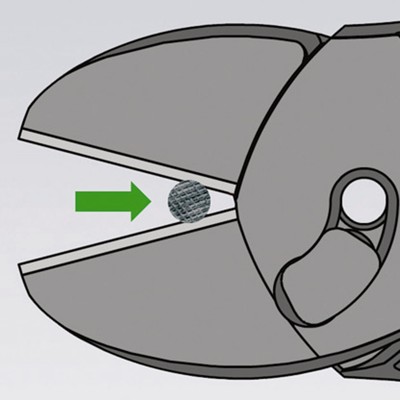 Produktbild von KNIPEX® - Seitenschneider TwinForce® 73 72 180 poliert Mehrkomponenten 180mm