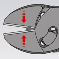 Produktbild von KNIPEX® - Seitenschneider TwinForce® 73 72 180 poliert Mehrkomponenten 180mm