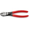 Produktbild von KNIPEX® - Kraft-Seitenschneider 74 01 180 poliert kunststoffüberzogen 180mm