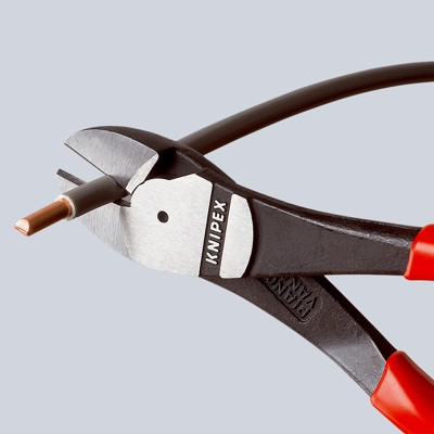 Produktbild von KNIPEX® - Kraft-Seitenschneider 74 01 180 poliert kunststoffüberzogen 180mm