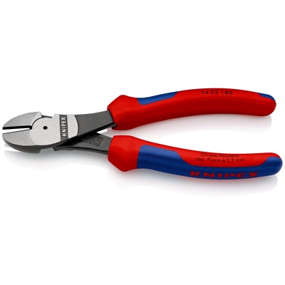 Produktbild von KNIPEX® - Kraft-Seitenschneider 74 02 180 SB poliert Mehrkomponenten 180mm