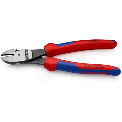 Produktbild von KNIPEX® - Kraft-Seitenschneider 74 02 200 poliert Mehrkomponenten 200mm