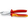 Produktbild von KNIPEX® - Kraft-Seitenschneider 74 06 200 SB verchr. Mehrkomp. VDE isoliert 200