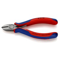 Produktbild von KNIPEX® - Seitenschneider 76 12 125 poliert Mehrkomponenten mit Feder 125mm