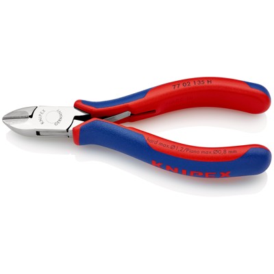 Produktbild von KNIPEX® - Elektronik-Seitenschneider 77 02 135 H spiegelpoliert Mehrkomp. 135mm