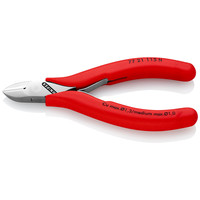 KNIPEX Elektronik-Seitenschneider 77 21 115 N spiegelp. kunststoffüberz. 115mm Produktbild