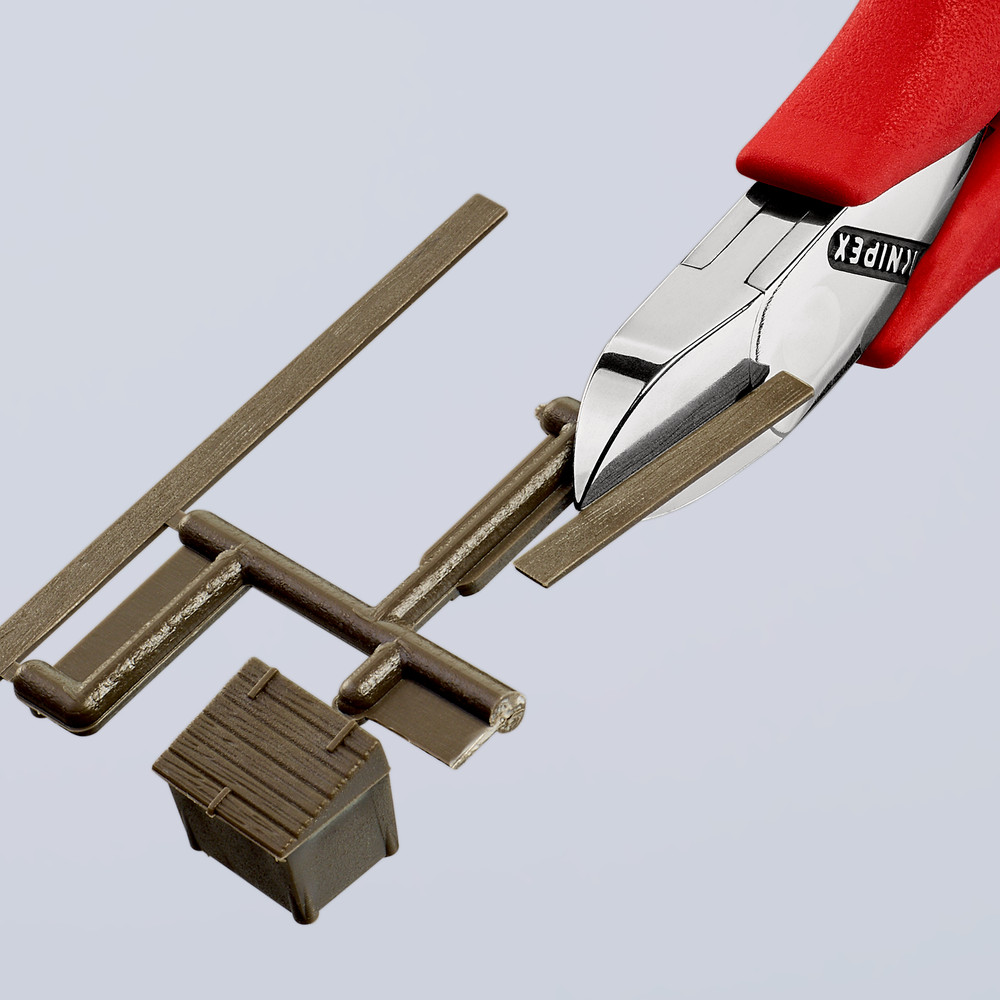 KNIPEX Elektronik-Seitenschneider 77 21 115 N spiegelp. kunststoffüberz. 115mm Produktbild img3 L