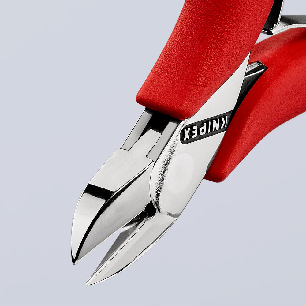 KNIPEX Elektronik-Seitenschneider 77 21 115 N spiegelp. kunststoffüberz. 115mm Produktbild img4 L