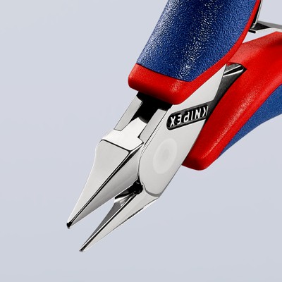 Produktbild von KNIPEX® - Elektronik-Seitenschneider 77 52 115 spiegelp. Mehrkomponenten 115mm
