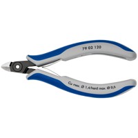 Produktbild von KNIPEX® - Präzisions-Elektronik-Seitenschneider 79 02 120 poliert Mehrkomp. 120